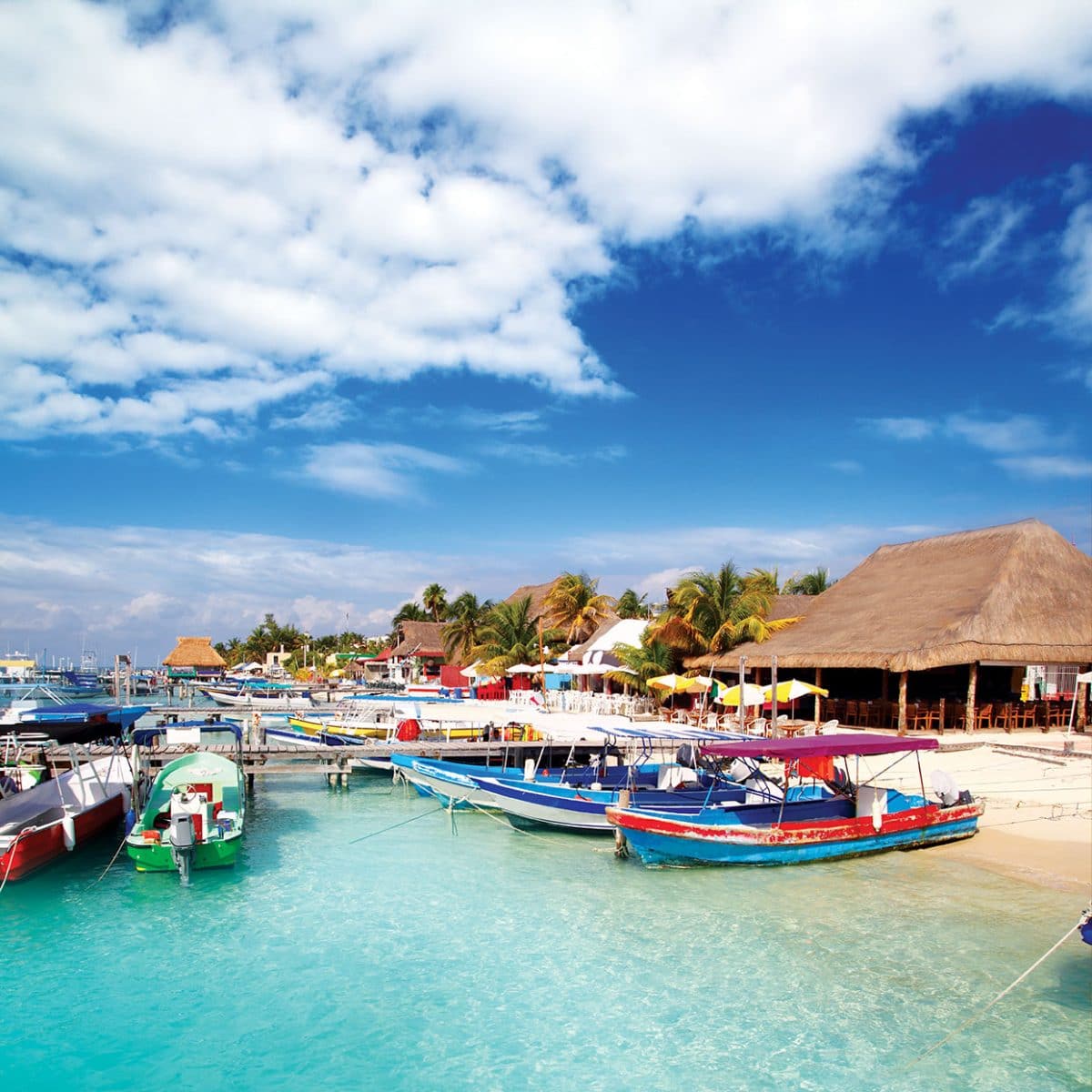 The island of Isla Mujeres, Mexico, is a great getaway excursion for a destination wedding