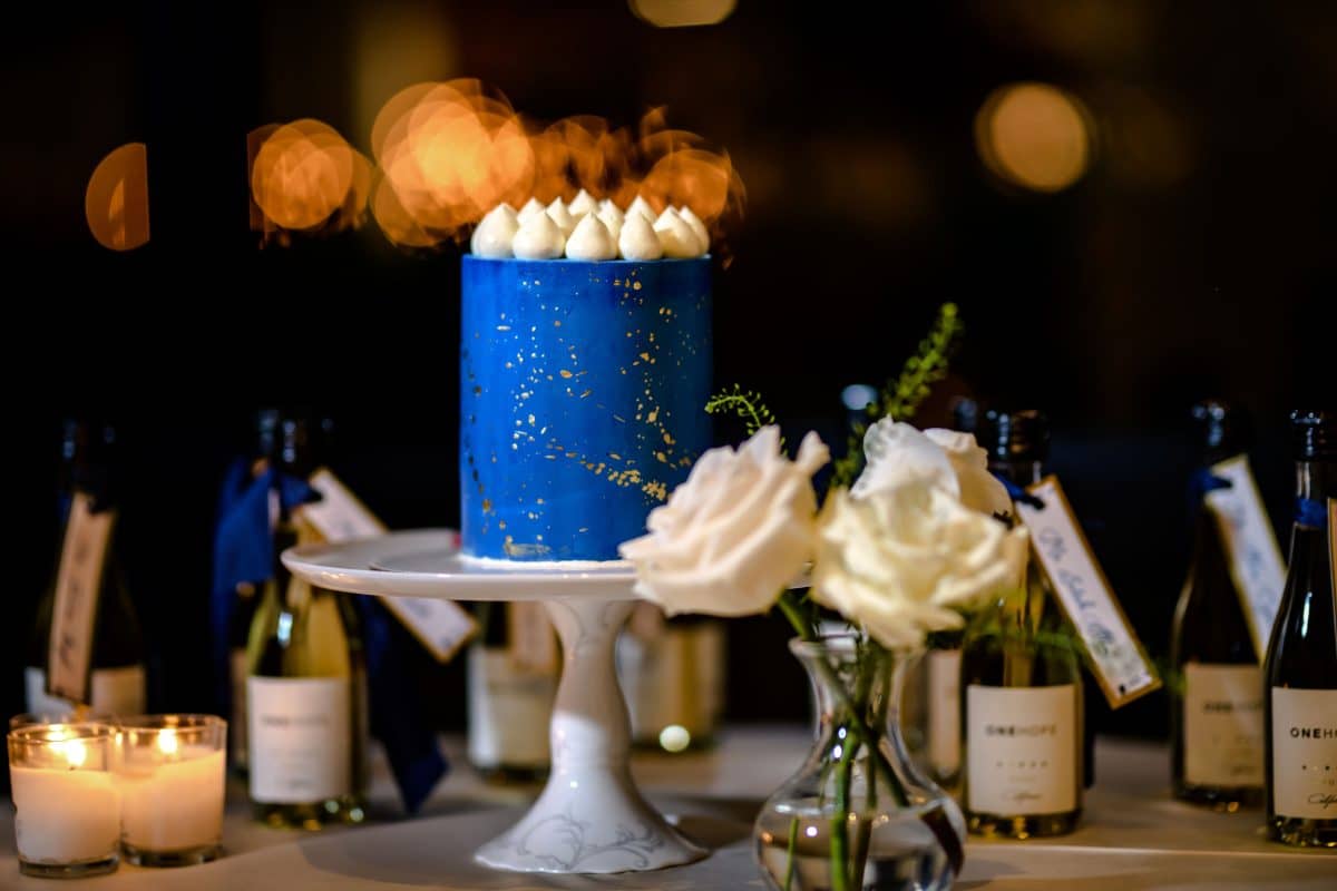 Wedding cake for a micro-wedding celebration