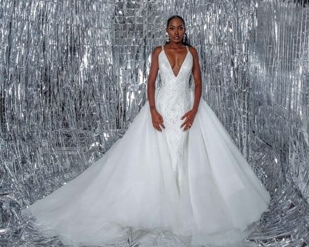 2019 art deco top wedding dress