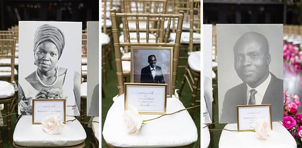 Wedding Special Touch Remembering Those We Lost Saving a Seat for Deceased Relatives at Wedding