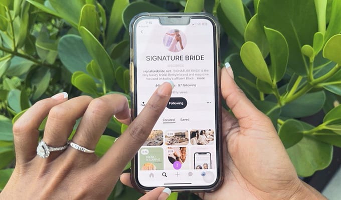 SIGNATURE BRIDE magazine's Pinterest page helps in wedding planning