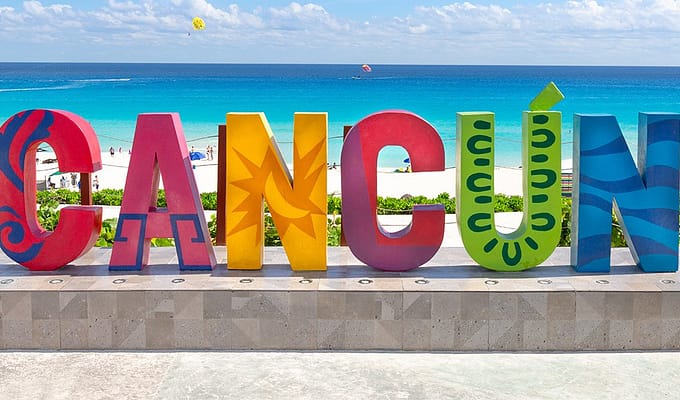 Cancún,, Mexico beach for destination wedding