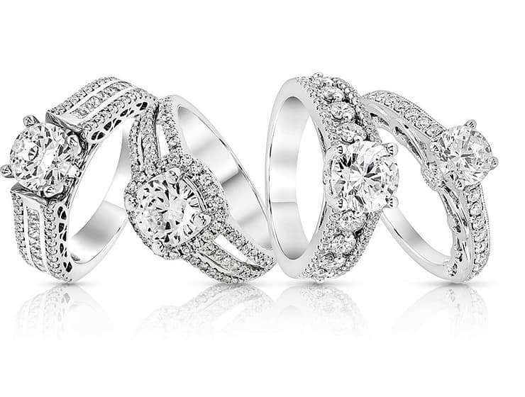 photo of engagement rings for insurance